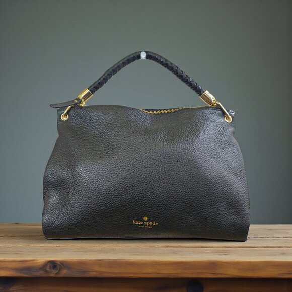 KATE SPADE Gorgeous Pebble Leather Slouchy Convertible Hobo Bag - Picture 1 of 13